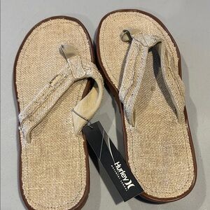 Hurley Beige Flip Flops